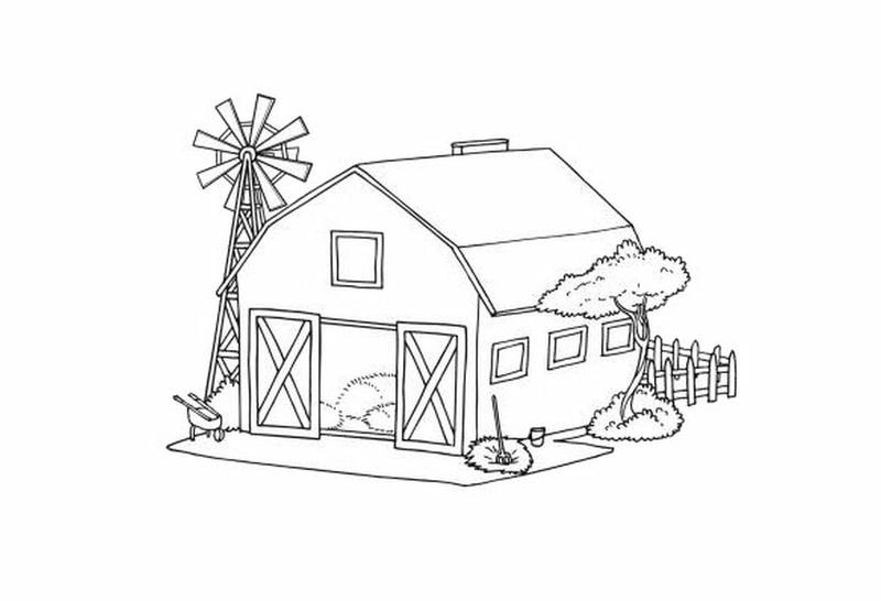 In hình ngôi nhà cho bé tô màu mang lại niềm vui học hỏi cho trẻ