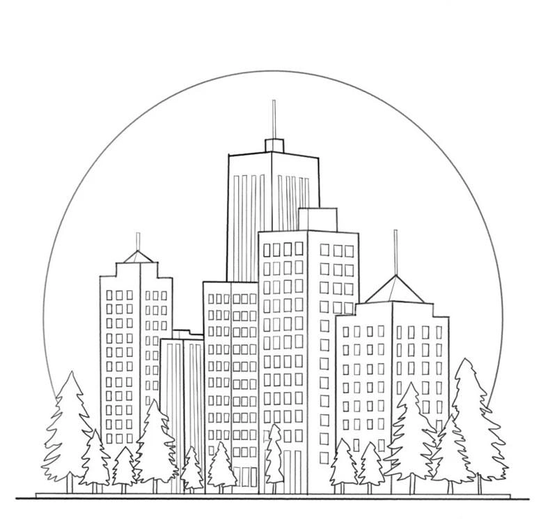 Ảnh tô màu ngôi nhà giúp bé thư giãn và học hỏi thêm về thế giới xung quanh