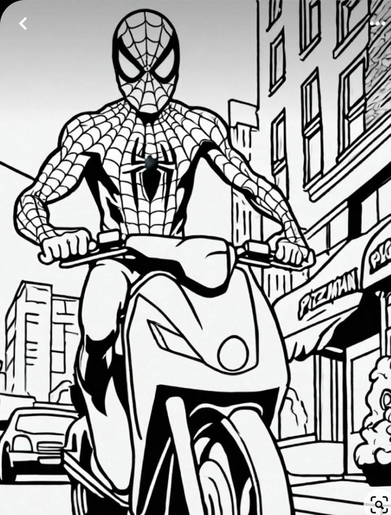 Cùng bé sáng tạo với spider man tô màu người nhện