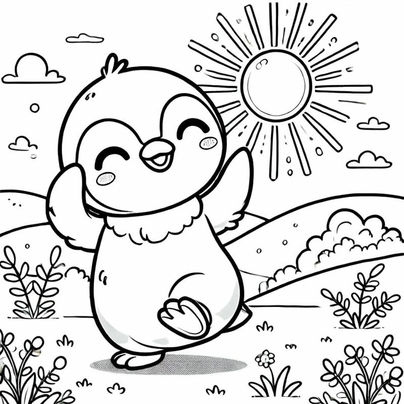 Khám phá ánh sáng với hình mặt trời tô màu