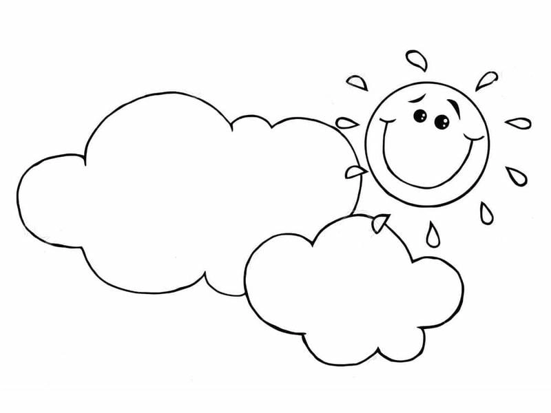 Bé mầm non hào hứng với tô màu ông mặt trời nhà trẻ