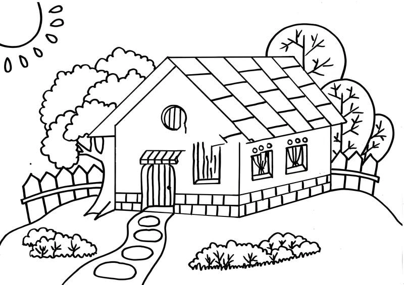 Sắc hoa rực rỡ cùng tranh tô màu phong cảnh mùa xuân