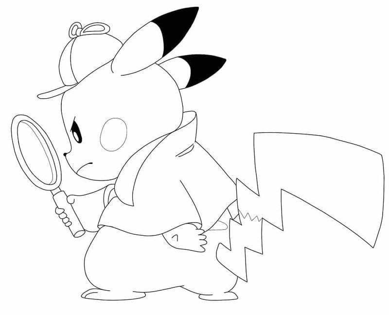 Nhanh tay in tranh tô màu pikachu để bé tập tô