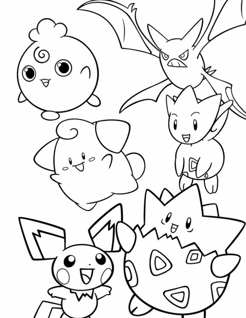 Tuyển chọn hình ảnh tô màu pikachu dành cho bé yêu