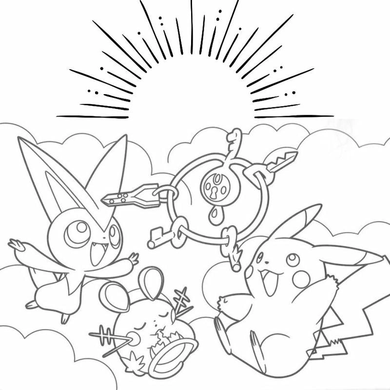 Chia sẻ và in tô màu pikachu đẹp cho bé yêu