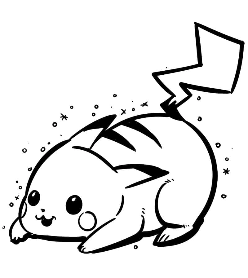 Bộ sưu tập tranh tô màu pikachu cute cho bé thỏa sức sáng tạo