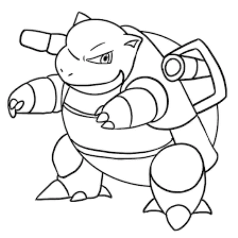 Sáng tạo với tô màu pokemon hệ nước độc đáo