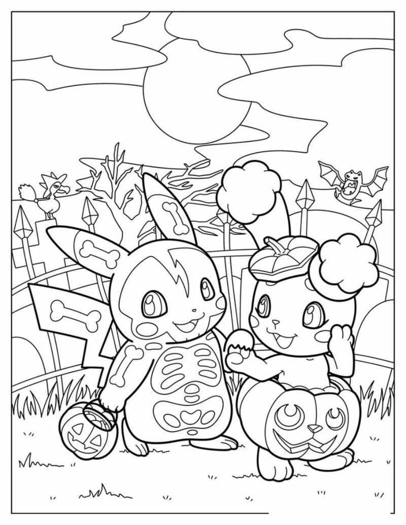 Sáng tạo với tranh pokemon tô màu siêu đẹp