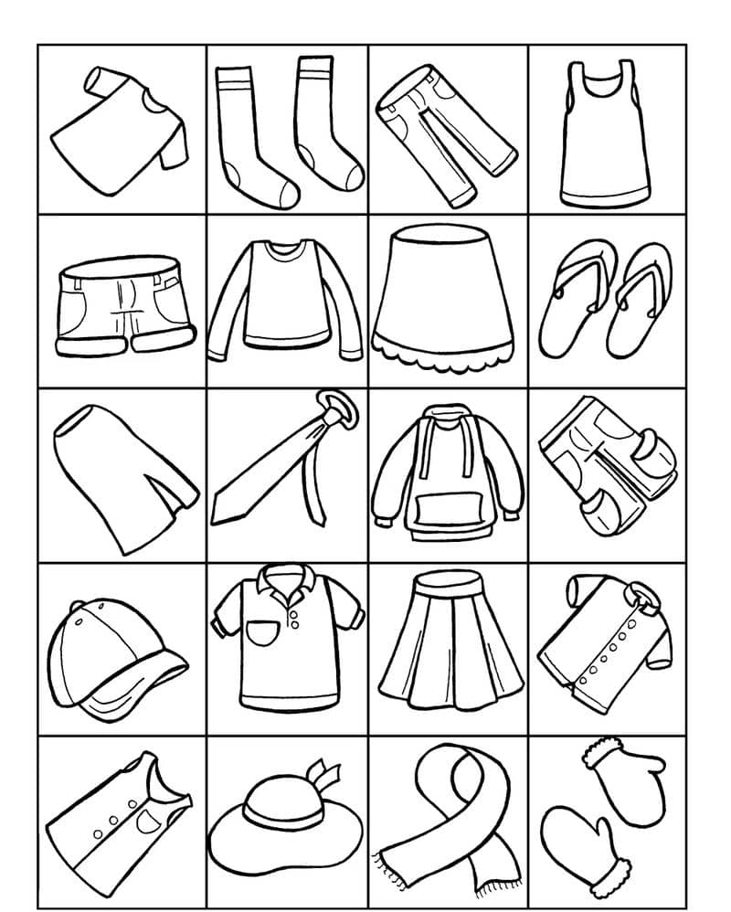 Giải trí thông minh với tranh tô màu quần áo cho bé