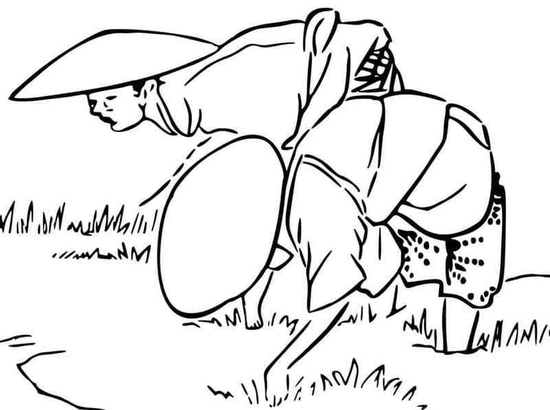 Khám phá nét xưa qua tranh tô màu làng quê dân dã