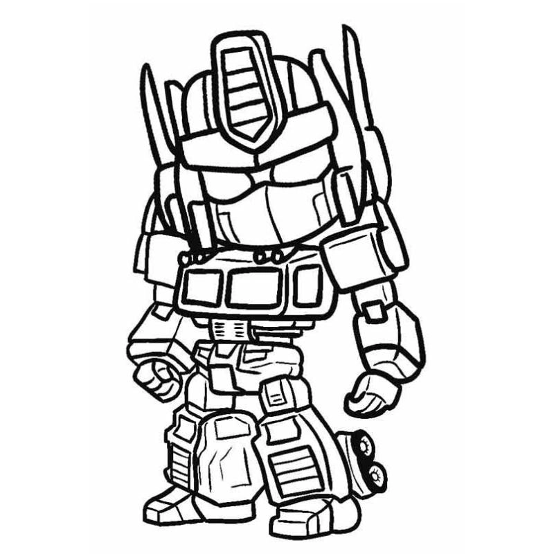 Tô màu hấp dẫn cùng loạt in hình robot tô màu