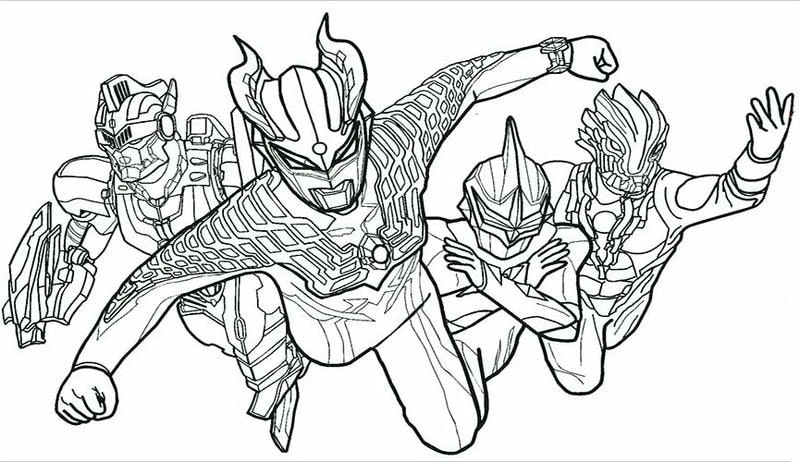 Tranh tô màu siêu nhân Ultraman đầy mạnh mẽ