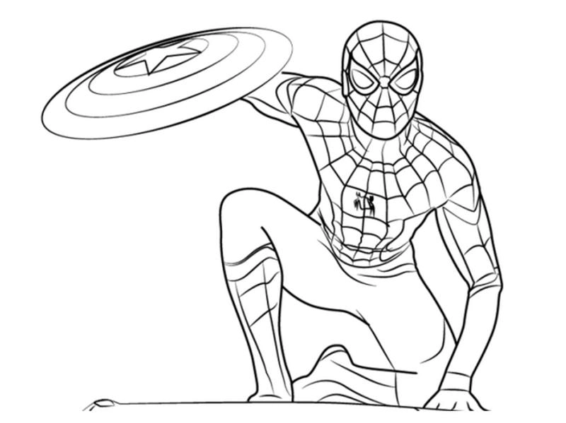 Sáng tạo với tô màu siêu nhân người nhện cực kỳ hấp dẫn