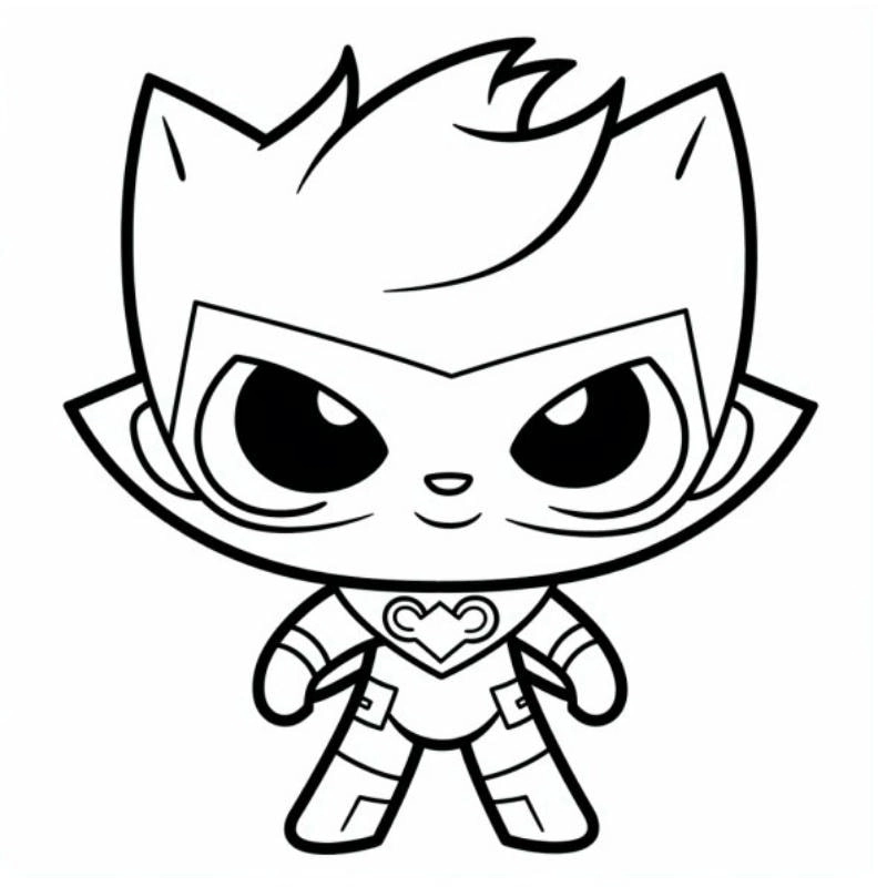 Tải ngay in tô màu siêu nhân cho bé vui học