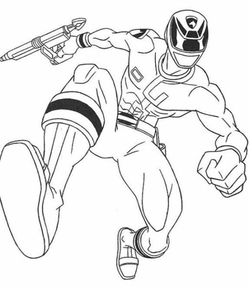 In hình tô màu siêu nhân cho bé tập tô dễ dàng