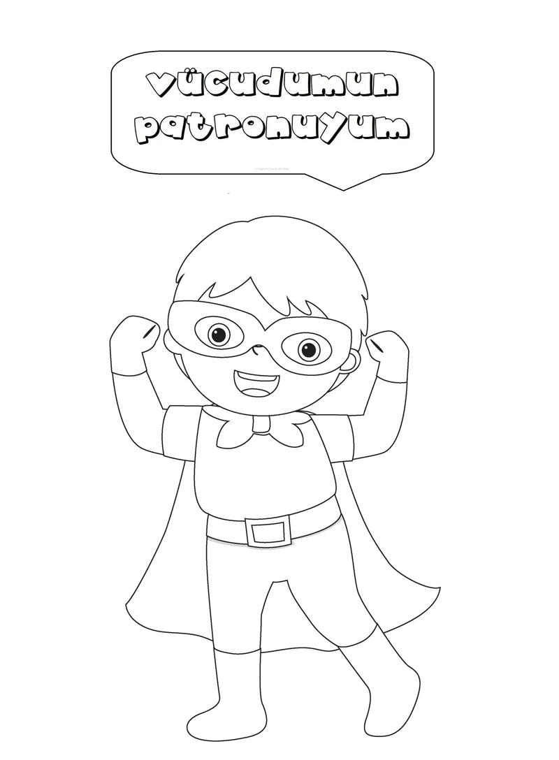 Hình siêu nhân tô màu cho bé yêu thích siêu anh hùng