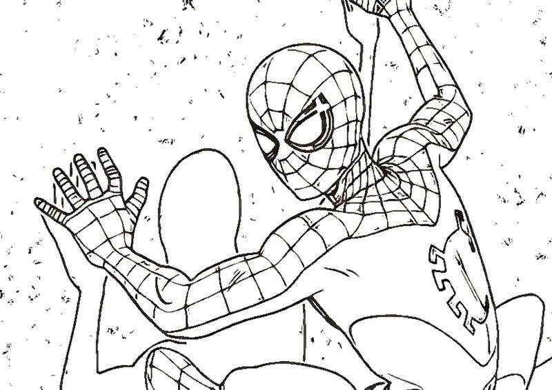 Siêu nhân nhện tô màu cho bé với hình ảnh sống động