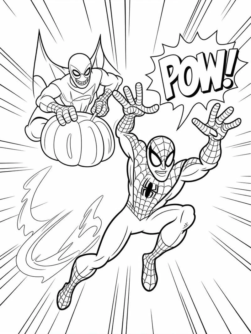 Khám phá hình ảnh tô màu spider man đẹp