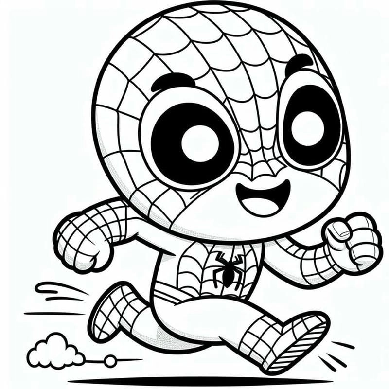 Bé thích tô màu spider man titan mạnh mẽ