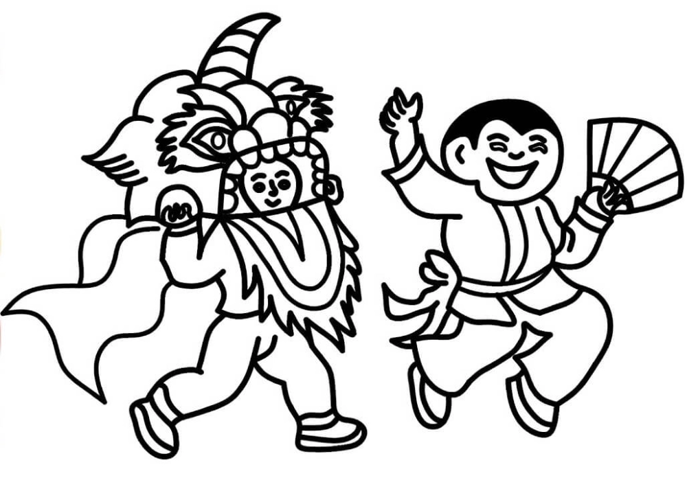 Tô màu mùa xuân vẽ tranh ngày tết đơn giản nhất, bé sáng tạo