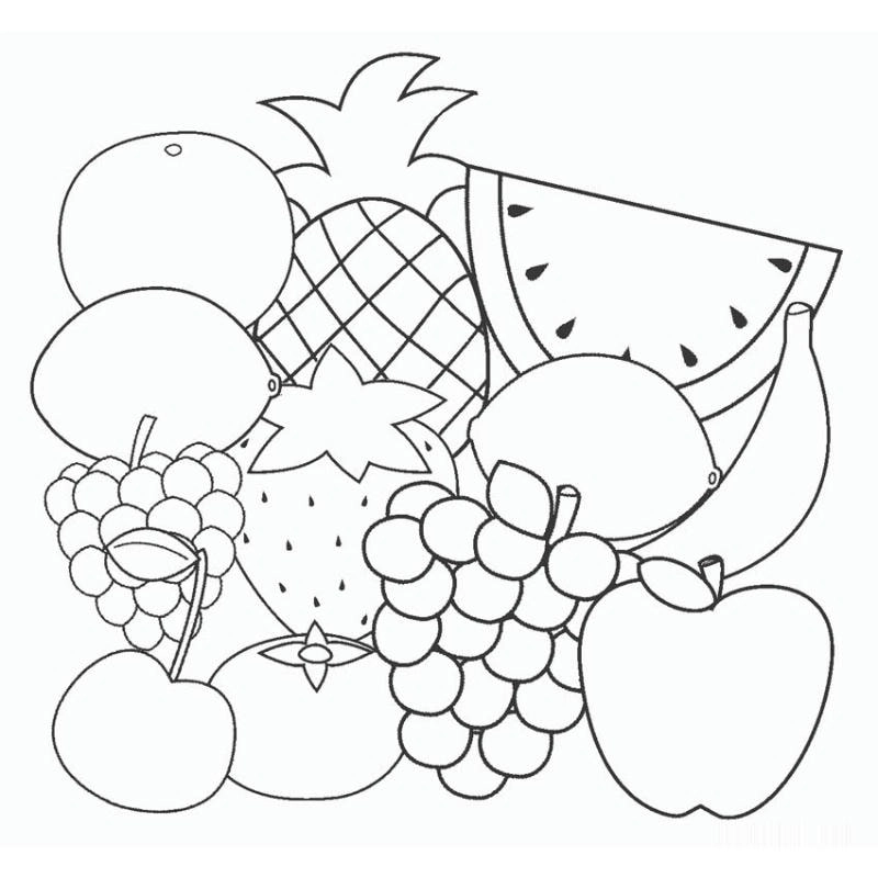 Khám phá tô màu giỏ trái cây sinh động cho bé