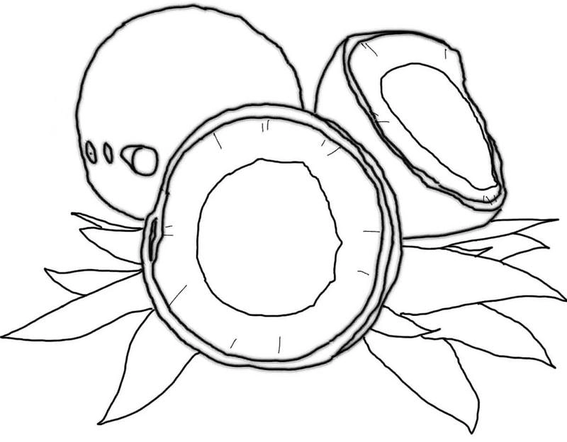 Tuyển chọn ảnh tô màu trái cây đáng yêu cho bé