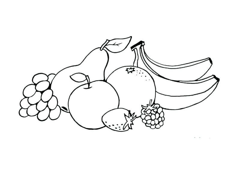 Tuyển tập tranh tô màu trái cây cho bé đáng yêu