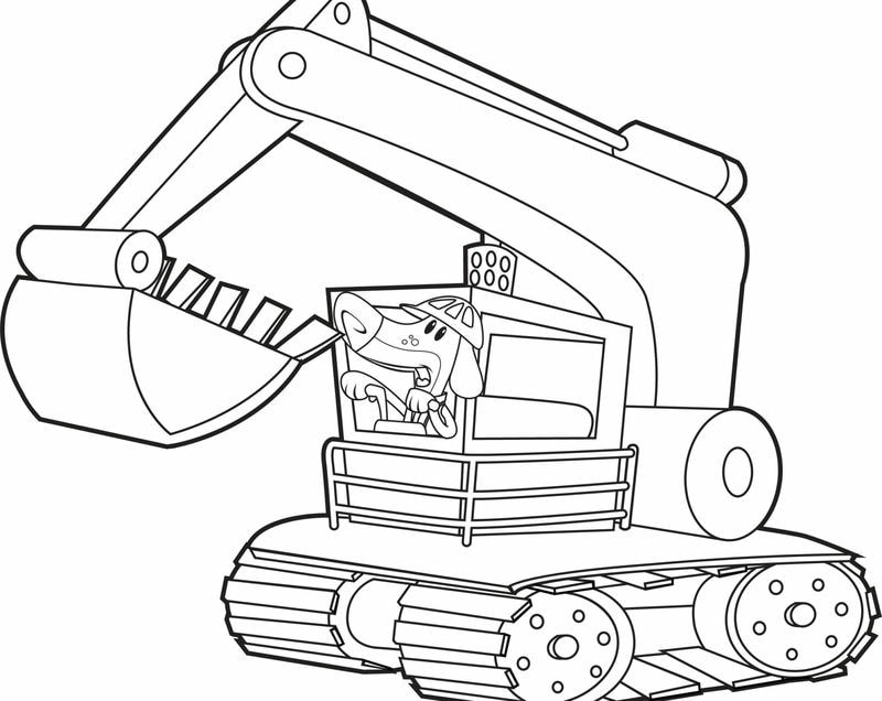 Nâng cao kỹ năng vẽ với tranh tô màu máy xúc cho bé