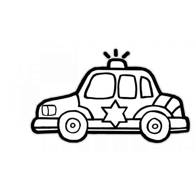 Khám phá thế giới cảnh sát qua xe cảnh sát cho bé tô màu