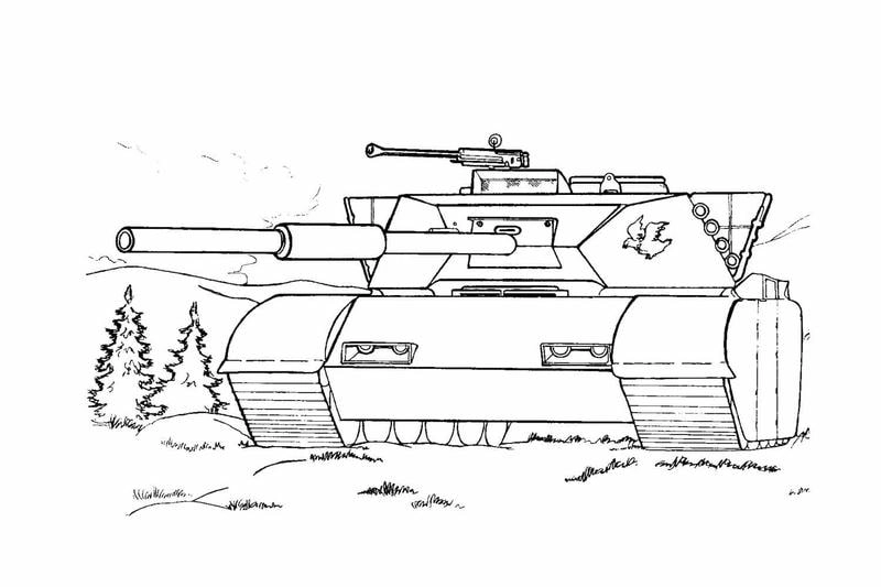 Hình ảnh xe tăng tô màu cực kỳ hấp dẫn