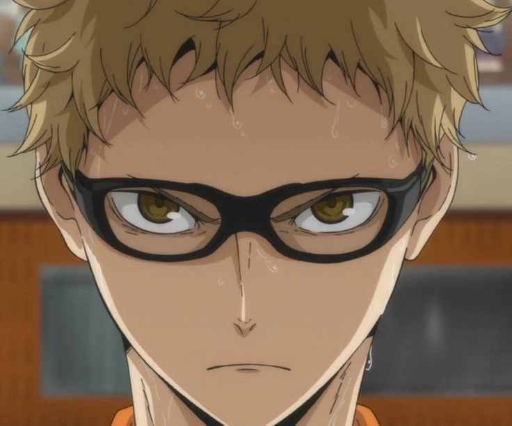 Tsukishima meme phổ biến nhờ biểu cảm thờ ơ của cậu