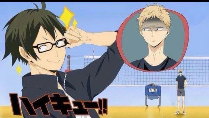 Akaashi x Tsukishima là combo fanart sáng tạo giữa setter và blocker