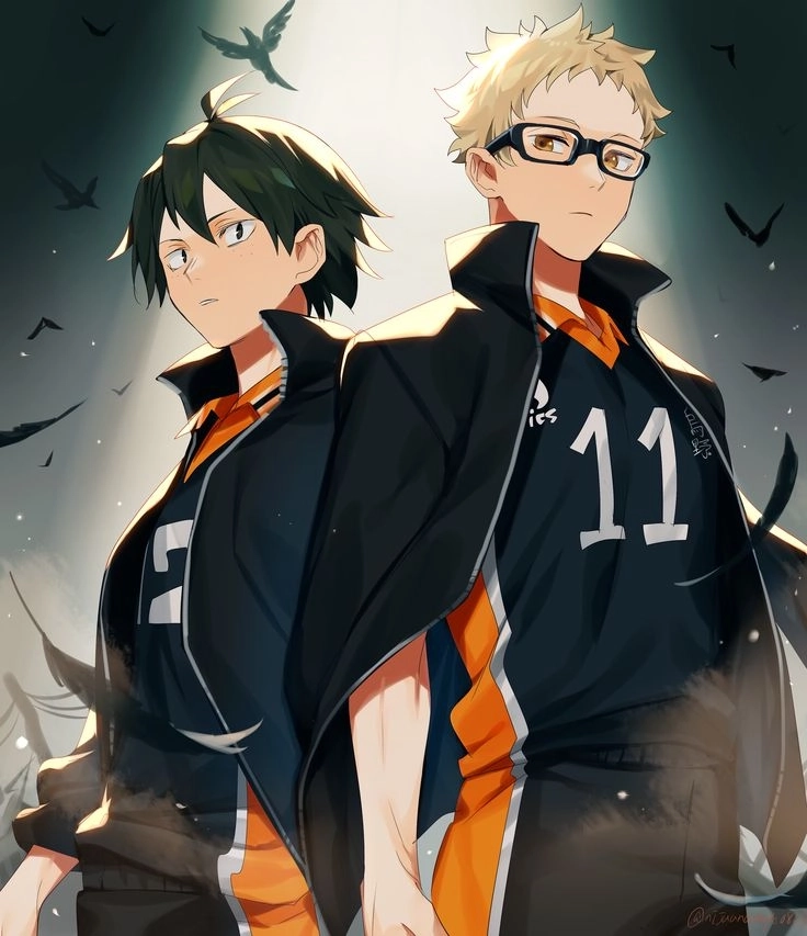 Tsukishima x Kageyama là combo blocker – setter đầy tiềm năng