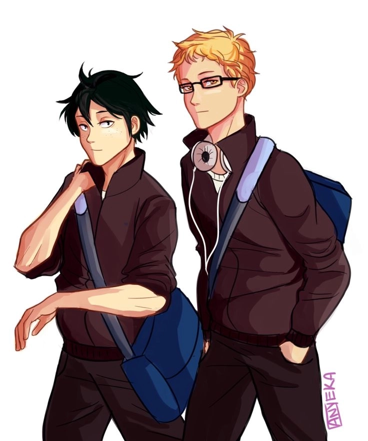Tsukishima x Hinata là cặp đối lập đẹp mắt giữa kỹ năng và năng lượng