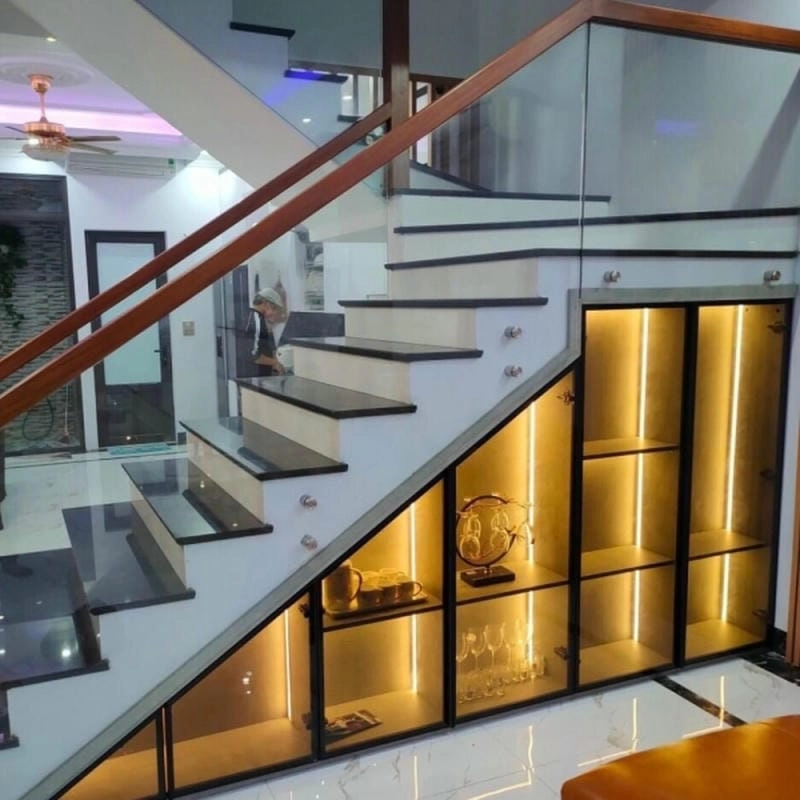 Gợi ý những mẫu tủ dưới gầm cầu thang tinh tế