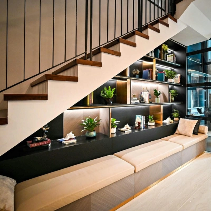 Đề xuất mẫu tủ dưới cầu thang đẹp cho nhà nhỏ