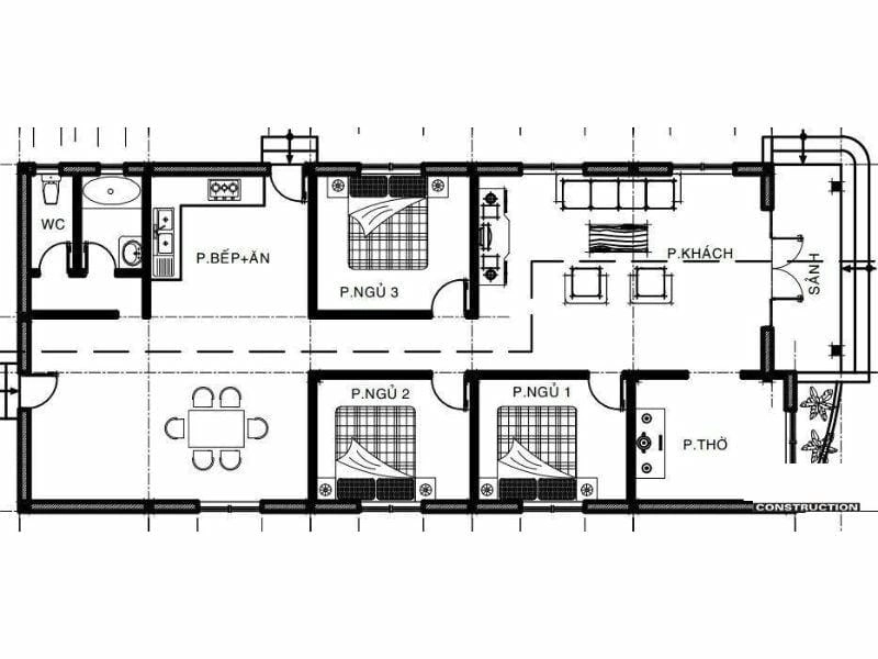 Gợi ý mẫu nhà 500 triệu 1 tầng tiện ích và tiết kiệm