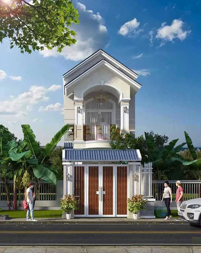 Khám phá mẫu nhà ống 2 tầng mai thai đậm chất nhà ống mái thái