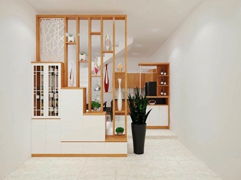 Thiết kế ấn tượng từ vách ngăn cầu thang đẹp