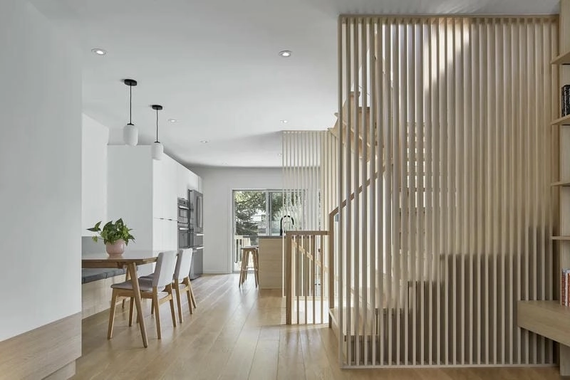 Linh hoạt bố trí với bức ngăn cầu thang tiện lợi sang trọng