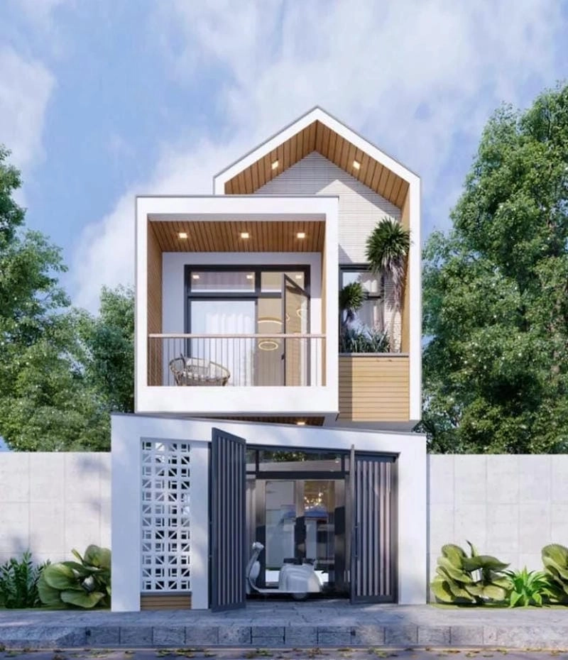 mẫu nhà 1 trệt 1 lầu đơn giản 5x20 tiết kiệm chi phí hợp túi tiền