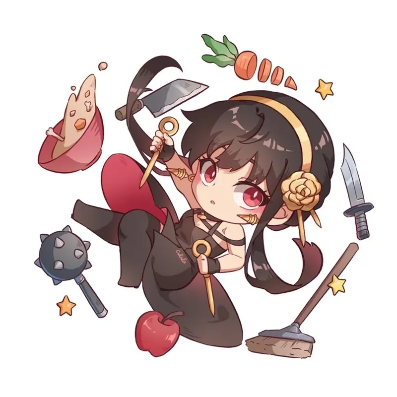 Yor chibi phiên bản mini dễ thương nhưng vẫn đầy mạnh mẽ