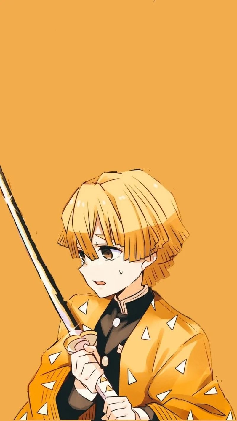 Hình Zenitsu đẹp ghi lại các khoảnh khắc nổi bật từ anime, đặc biệt là những đoạn chiến đấu siêu ngầu