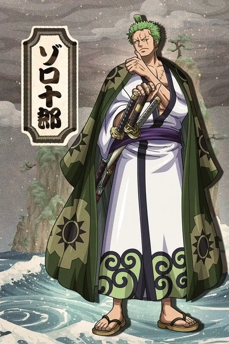 Phong thái chiến binh của Roronoa Zoro Wano