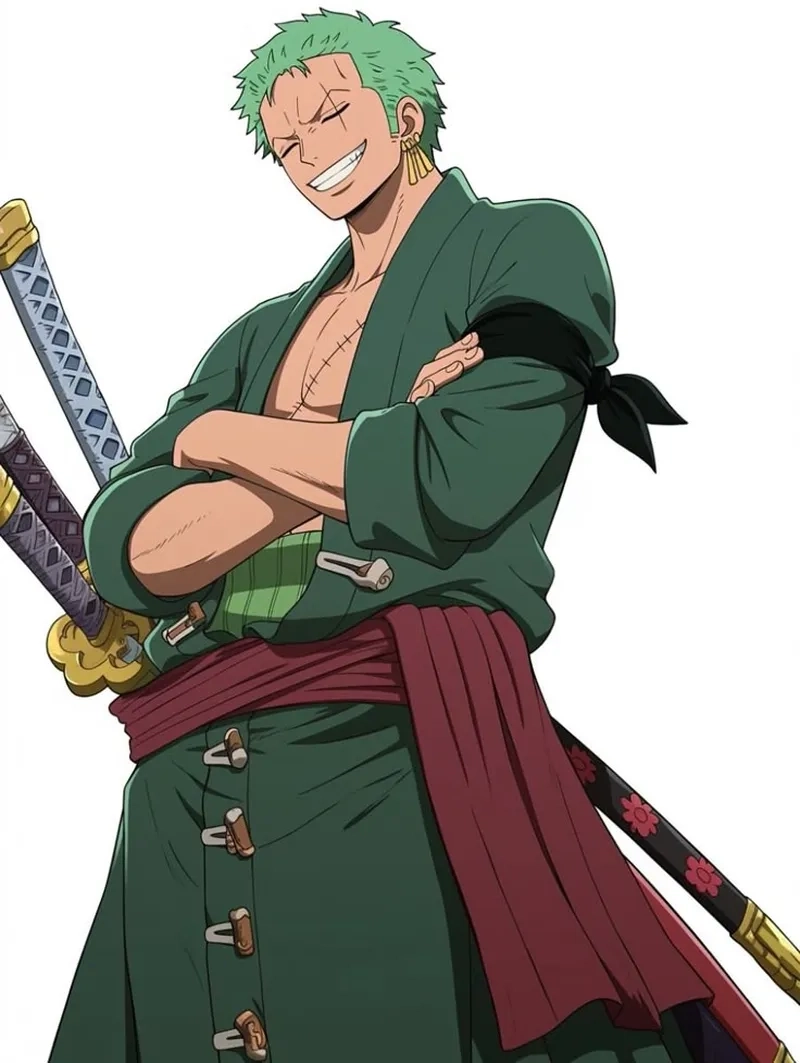 Ảnh hành động thể hiện rõ khí chất Zoro ngầu