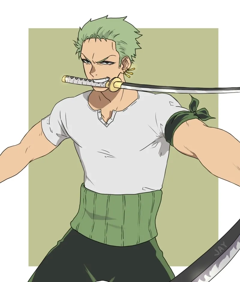 Ánh mắt sắc lẹm và thần thái Zoro đẹp trai