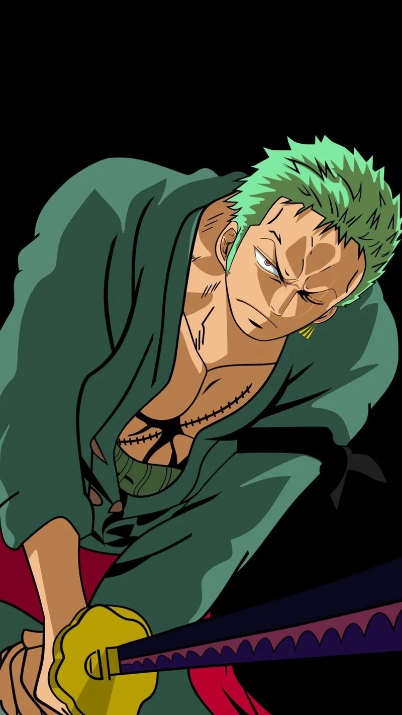 Khung hình thể hiện tài năng fanart qua Zoro draw