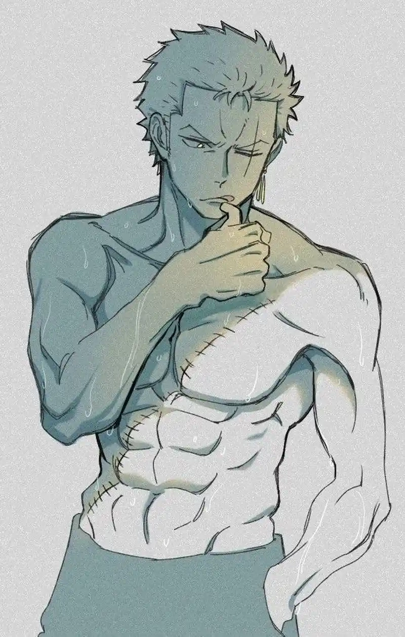 Visual khoe trọn thân hình Zoro 6 múi cuốn hút