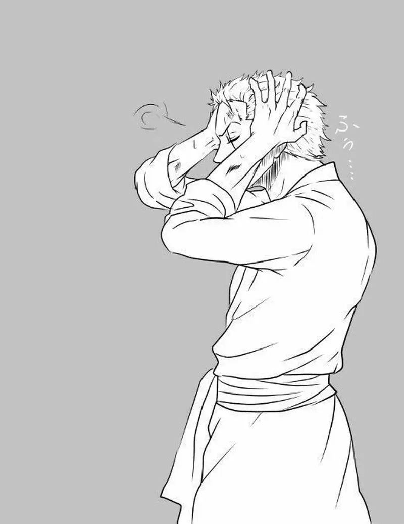 Fanart đầy tâm huyết khi vẽ Zoro bằng tay