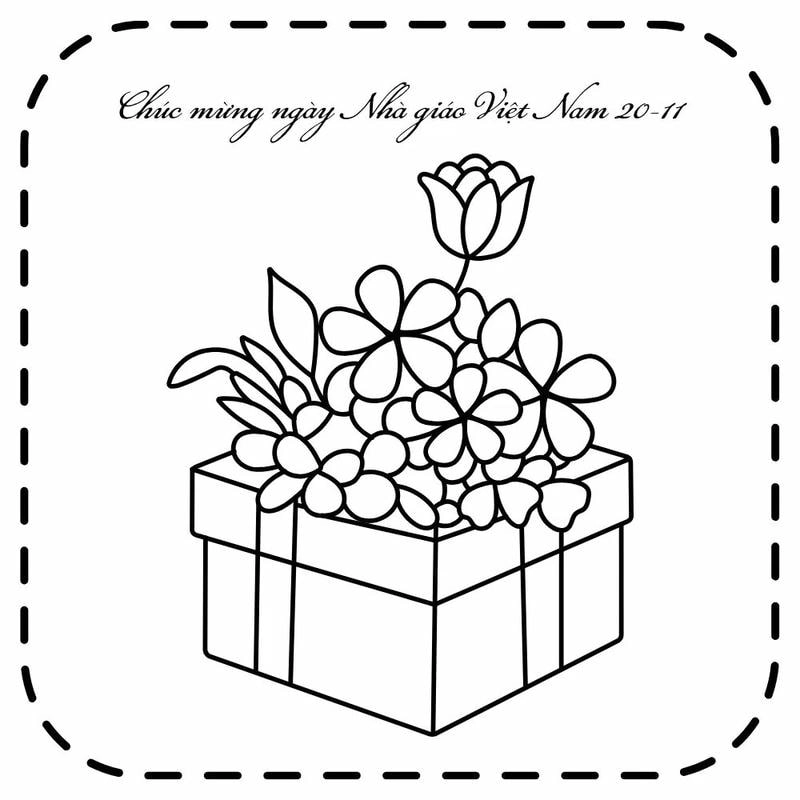 Khám phá ngay thiệp chúc mừng 20/11 tô màu siêu dễ thương cho bé